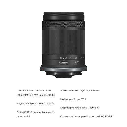 Canon EOS R10 + RF-S 18-150mm f/3.5-6.3 IS STM Hybrid Camera