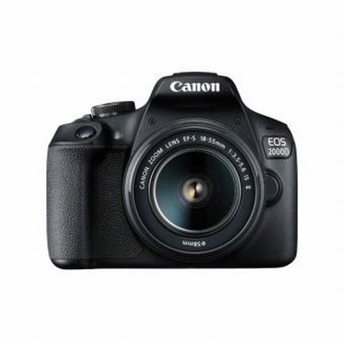 Canon EOS 2000D DSLR Camera + EF-S 18-55mm f/3.5-5.6 IS II Lens + EF 75-300mm f/4-5.6 III Lens + SB130 Bag + 16GB SD Memory Card