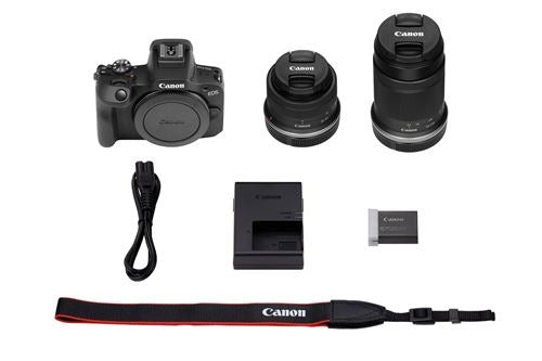 Canon EOS R100 + RF-S 18–45mm f/4.5-6.3 IS STM + RF-S 55-210mm f/5-7.1 IS STM Camera