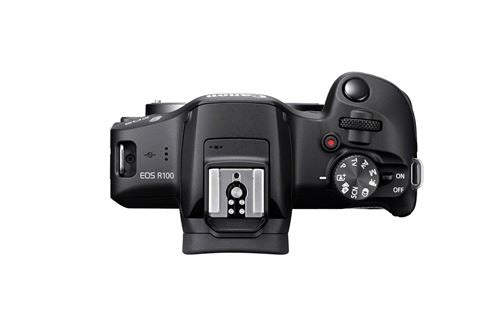Canon EOS R100 + RF-S 18–45mm f/4.5-6.3 IS STM + RF-S 55-210mm f/5-7.1 IS STM Camera