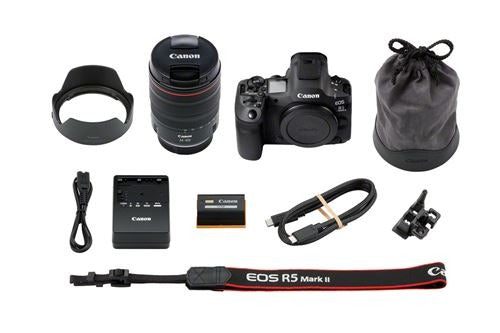 Canon EOS R5 II Mirrorless Camera (Black) + RF 24-105mm f/4L IS USM Zoom Lens