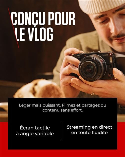 Canon EOS R50 Mirrorless Camera (Black) + RF-S 14-30mm Lens for EOS R System + HG-100TBR Tripod Grip + DM-E100 Microphone + 128GB SD Card