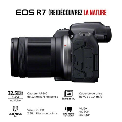 Canon EOS R7 + RF-S 18-150mm f/3.5-6.3 IS STM Hybrid Camera