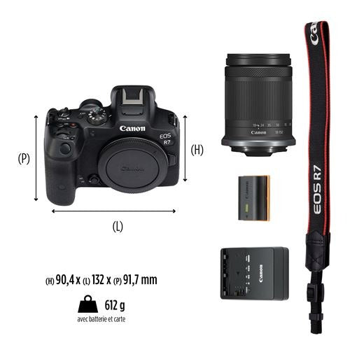 Canon EOS R7 + RF-S 18-150mm f/3.5-6.3 IS STM Hybrid Camera