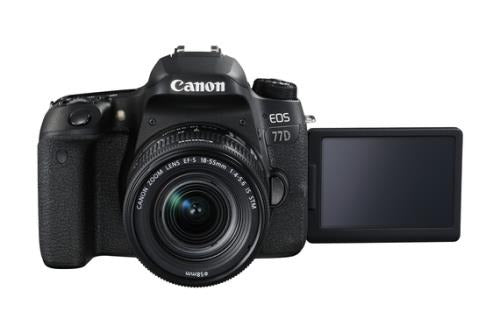 Canon EOS 77D - Digital Camera - DSLR - 24.2 MP - APS-C - 1080p / 60 fps - 3x optical zoom EF-S 18-55mm IS STM lens - Wi-Fi, NFC, Bluetooth