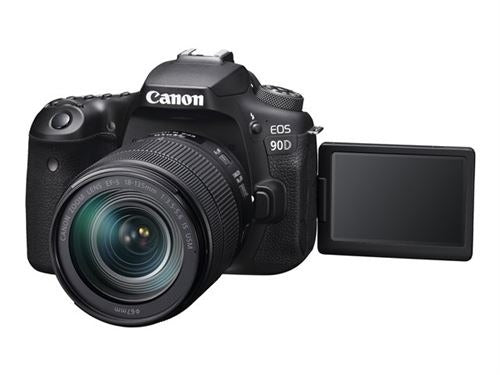 Canon EOS 90D - Digital Camera - DSLR - 32.5 MP - 4K / 30 fps - 7.5x optical zoom (EF-S 18-135mm IS USM lens) - Wi-Fi, Bluetooth