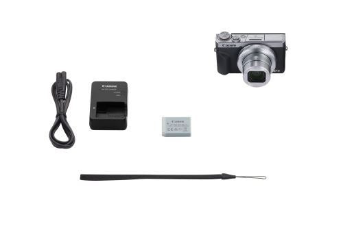 Canon PowerShot G7X Mark III Silver Compact Vlogging Camera + 2nd Battery
