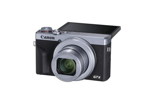 Canon PowerShot G7X Mark III Silver Compact Vlogging Camera + 2nd Battery