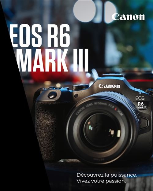 Canon EOS R6 Mark III Black Hybrid Camera Kit + RF 24-105mm f/4-22 L IS USM Lens