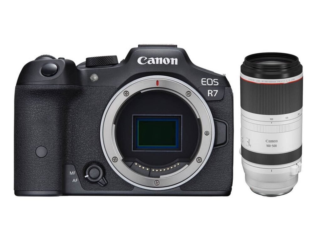Canon EOS R7 + RF 100-500mm F4.5-7.1 L IS USM Hybrid Camera