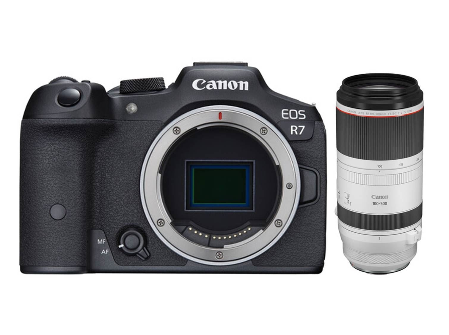 Canon EOS R7 + RF 100-500mm F4.5-7.1 L IS USM Hybrid Camera