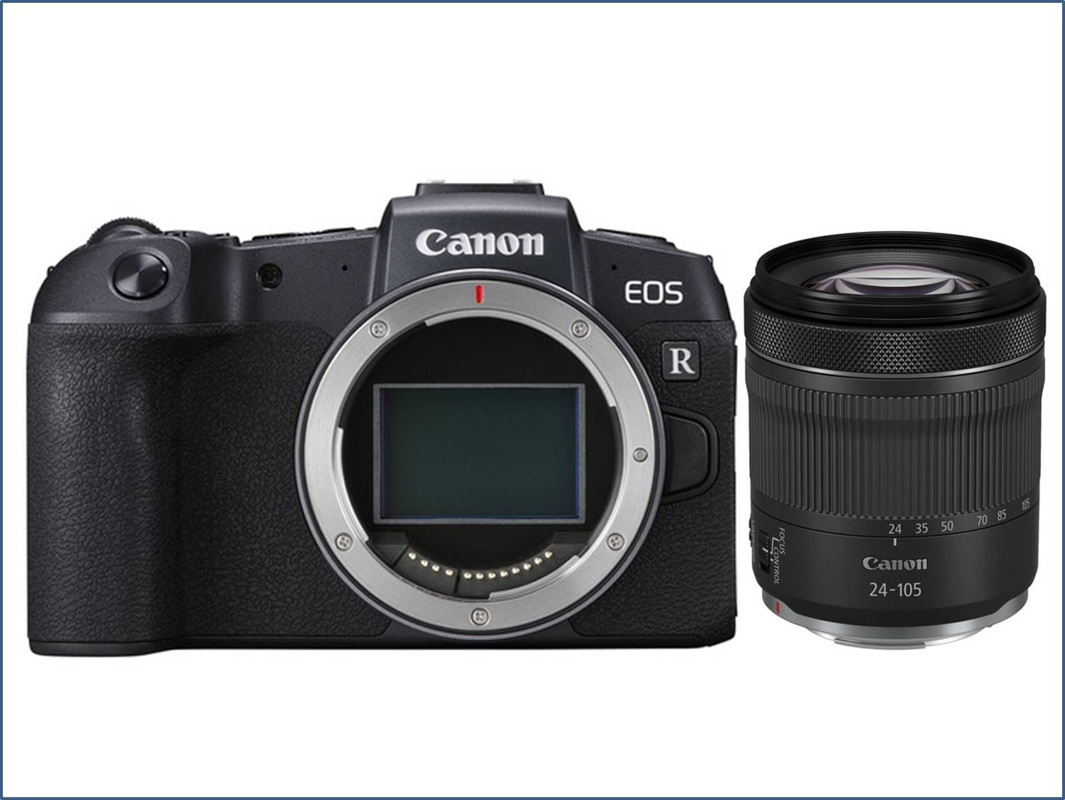 Canon EOS RP - Digital camera - mirrorless - 26.2 MP - Full-frame - 4K / 25 fps - 4.3x optical zoom RF 24-105mm F4-7.1 IS STM lens - Wi-Fi, Bluetooth